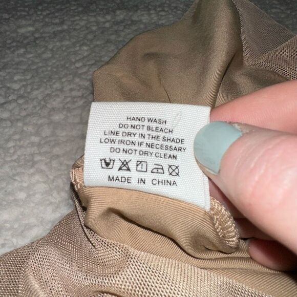 Princess Polly Women’s Charvi Mini Dress Light Tan Brown Size 8 NWT - Picture 9 of 10